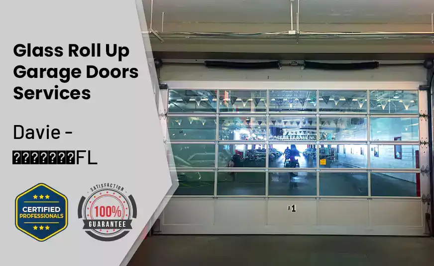 Glass Roll Up Garage Door Davie - FL 