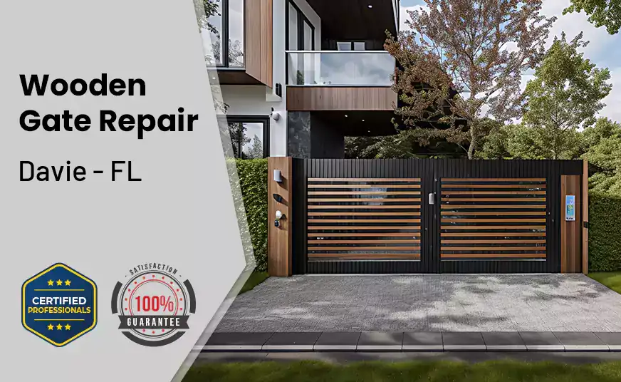 Wooden Gate Repair Davie - FL 