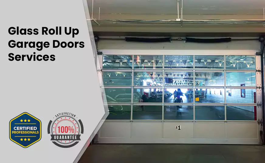 Glass Roll Up Garage Door in Davie, FL